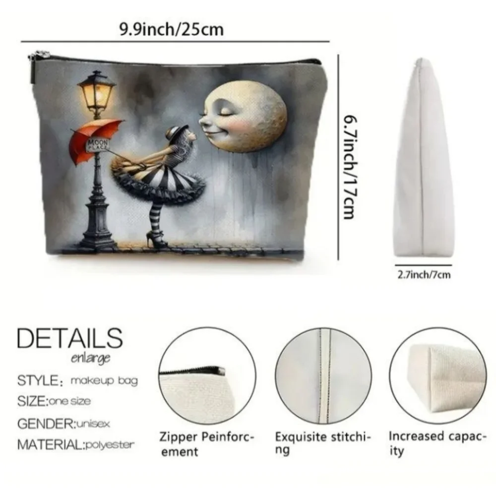 Cosmetic Makeup Bag Pouch Steampunk Girl NWT